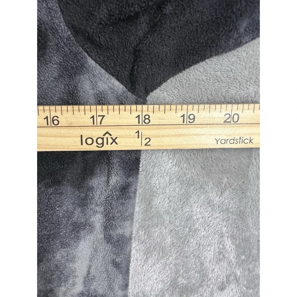 Old Navy Jacket Fleece Hoodie Camo Boy Youth SZ‎ XL 14-16 Black & Grey